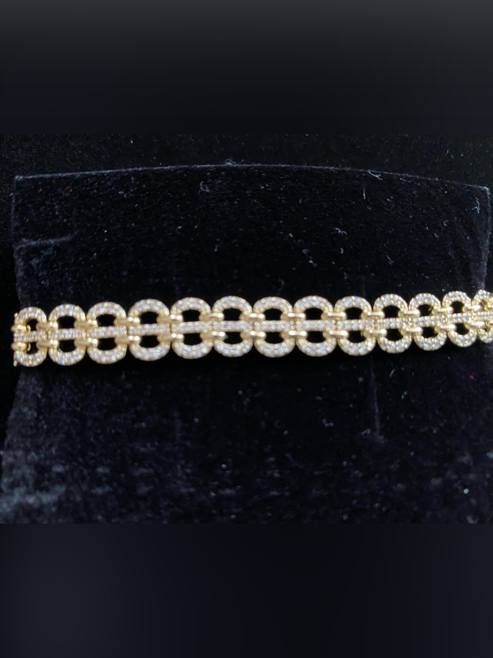 Luxury Monogram Style Gold Plated Bracelet